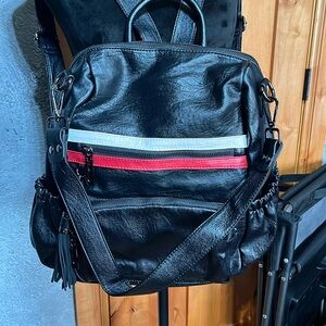 Faux Leather Backpack Never Carried